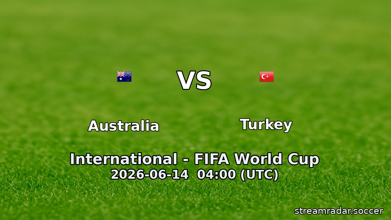 Australia vs Turkey