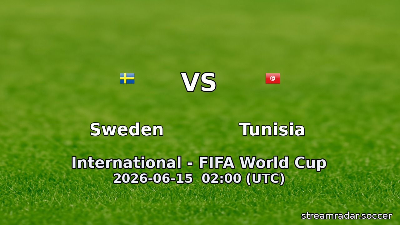 Sweden vs Tunisia