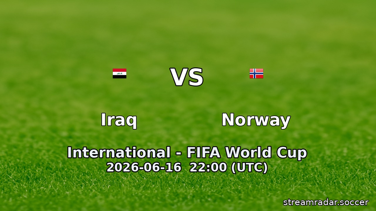 Iraq vs Norway