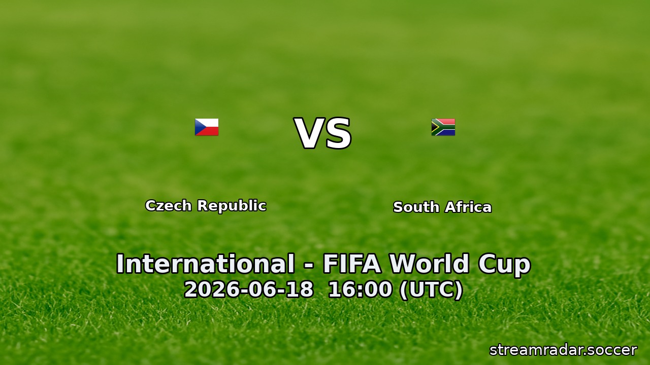 Czech Republic vs South Africa