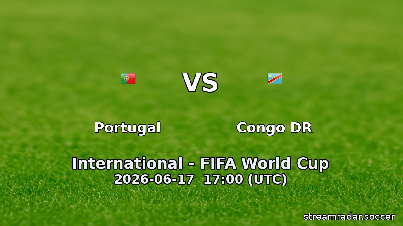Portugal vs Congo DR