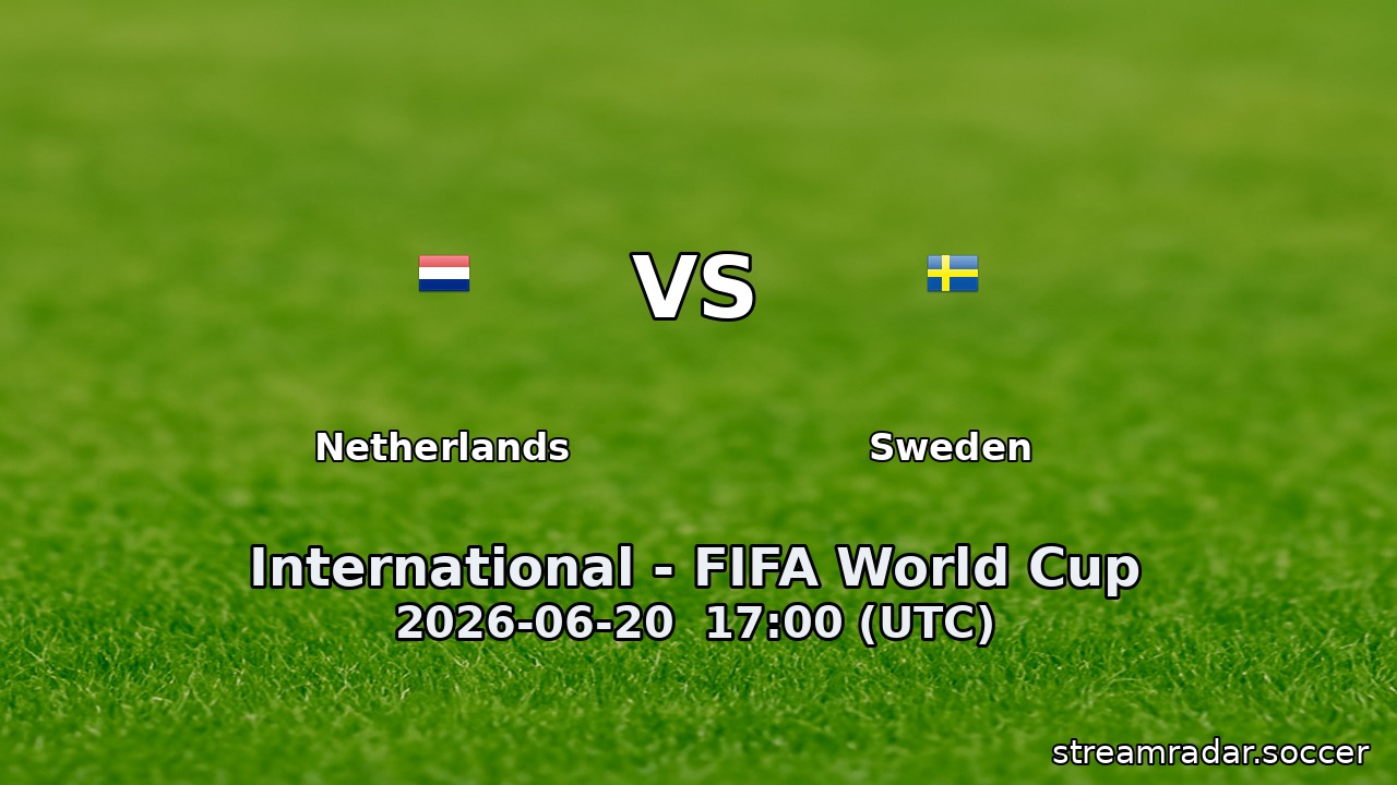 Netherlands vs Sweden