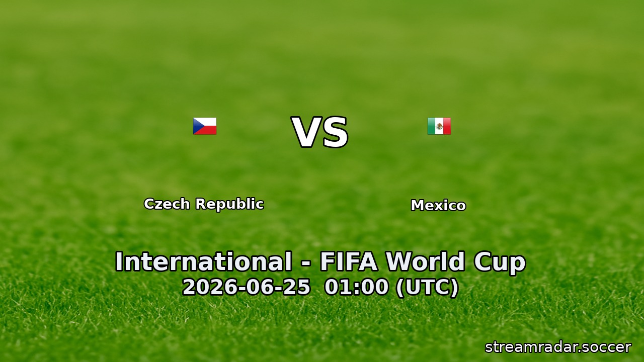 Czech Republic vs Mexico