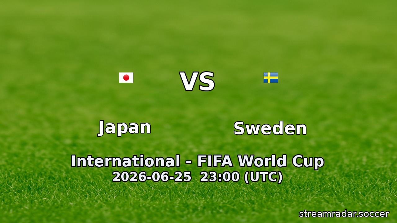 Japan vs Sweden