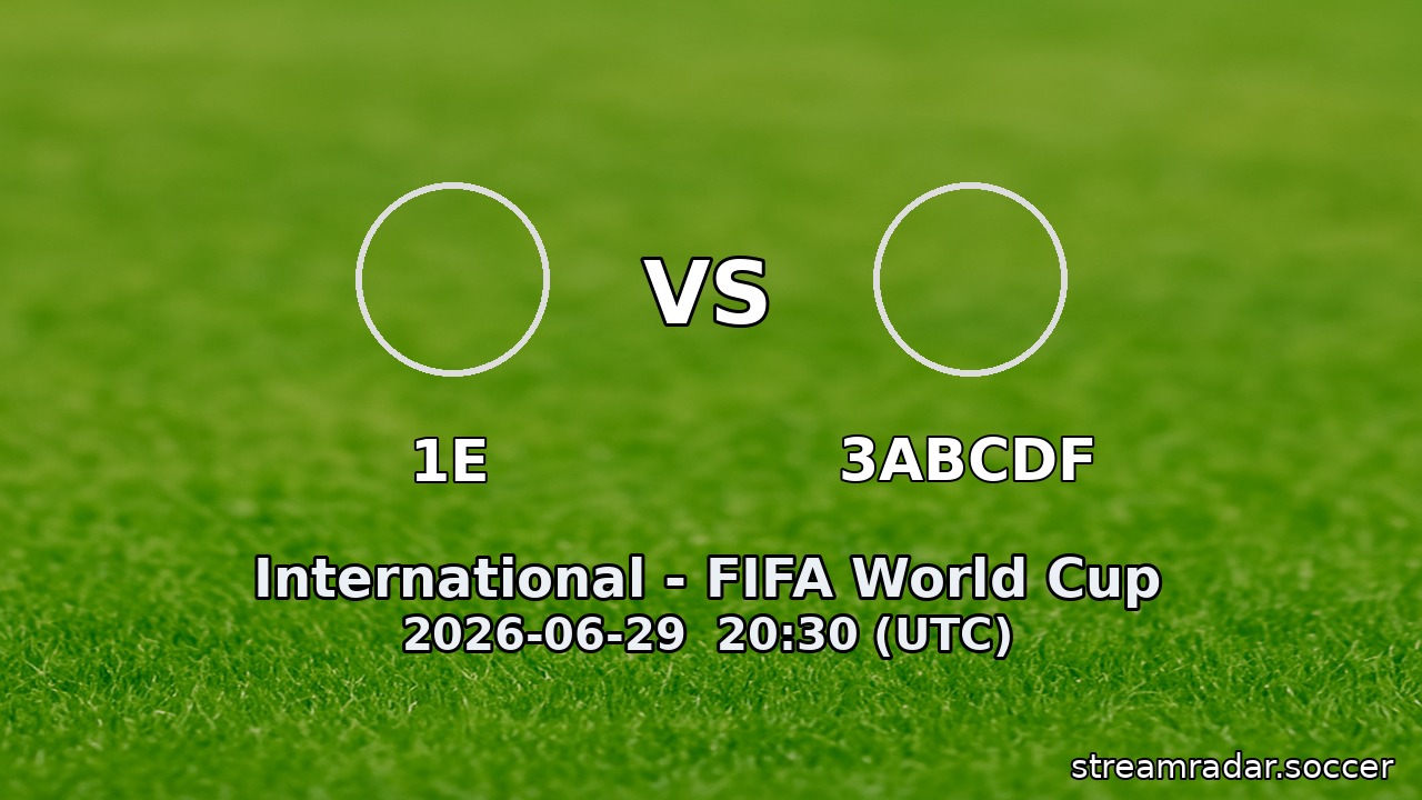 1E vs 3ABCDF