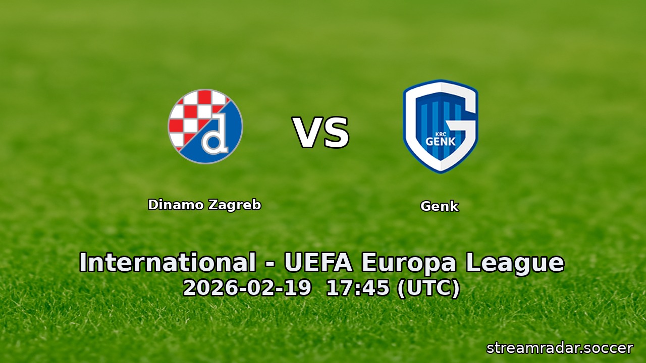 Dinamo Zagreb vs Genk