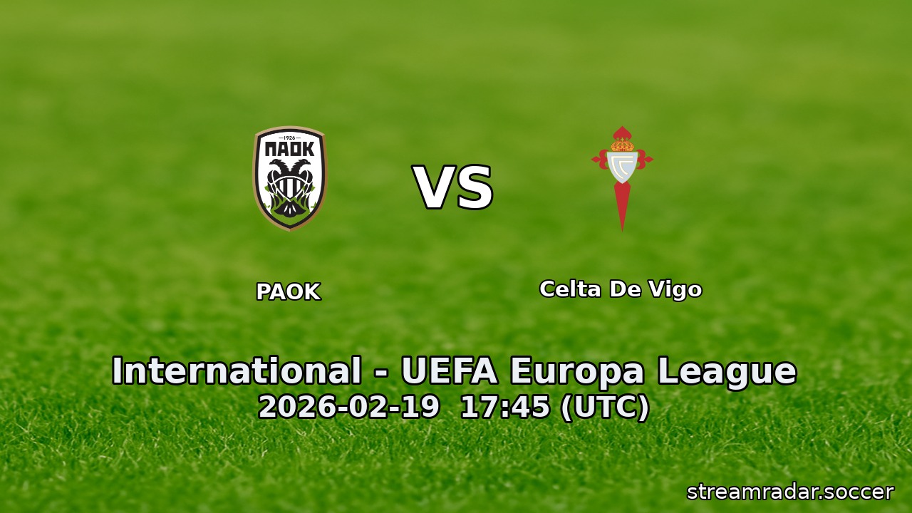 PAOK vs Celta De Vigo
