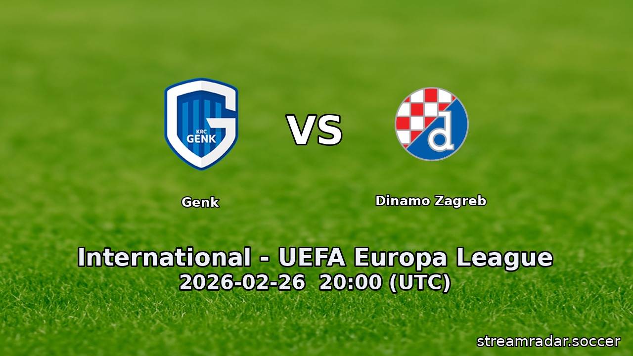 Genk vs Dinamo Zagreb