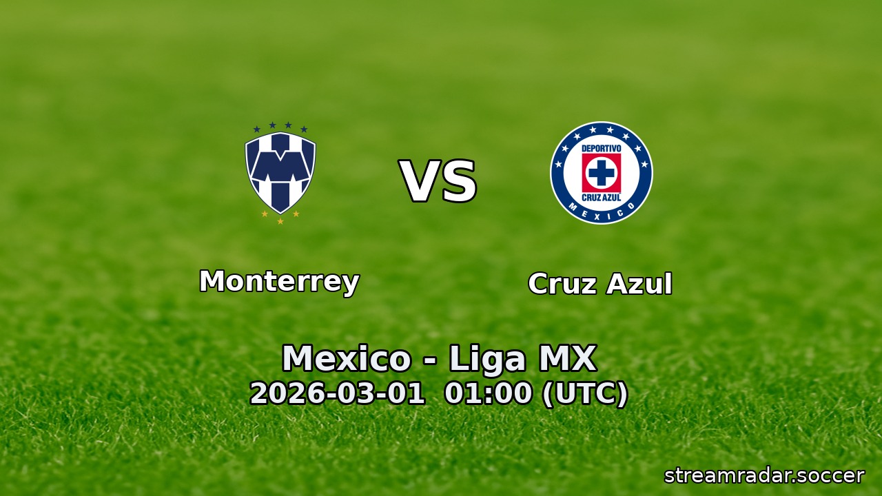 Monterrey vs Cruz Azul