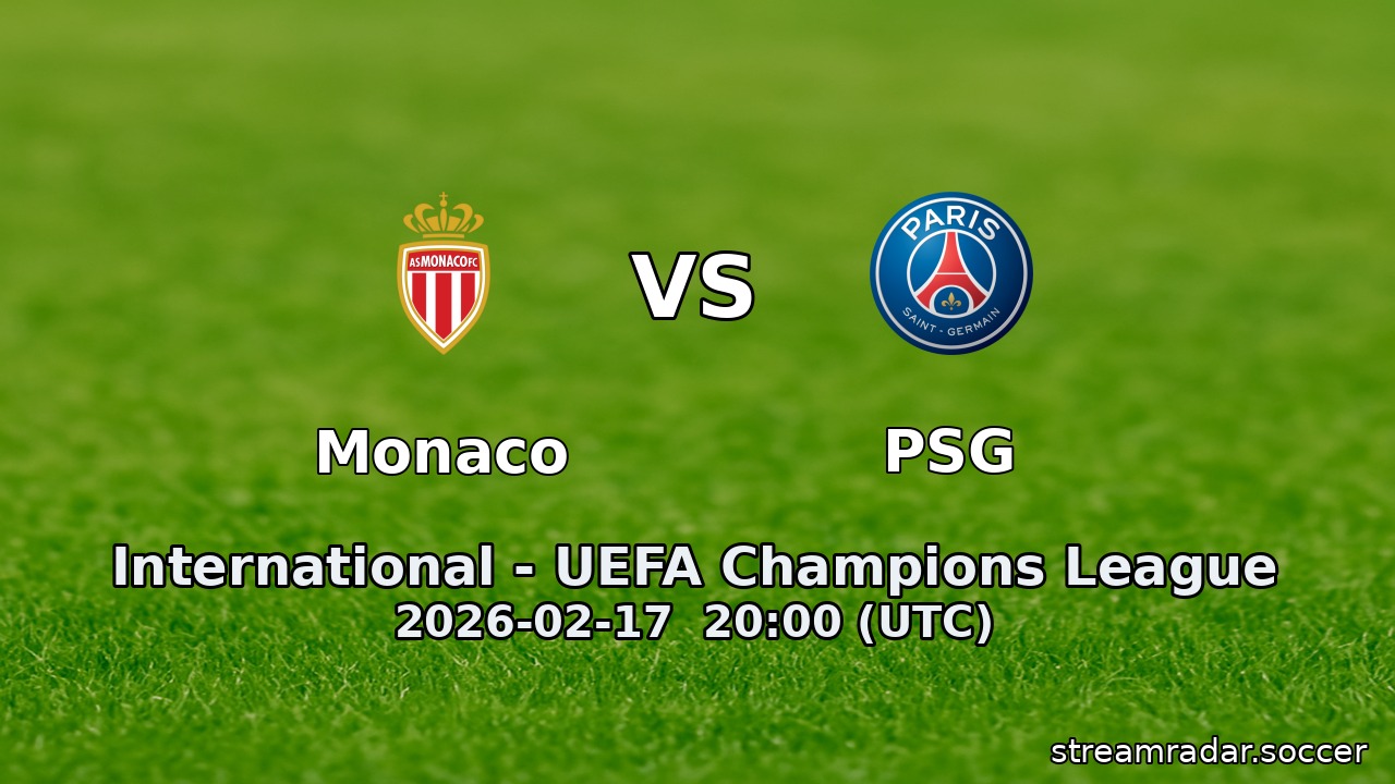 Monaco vs PSG