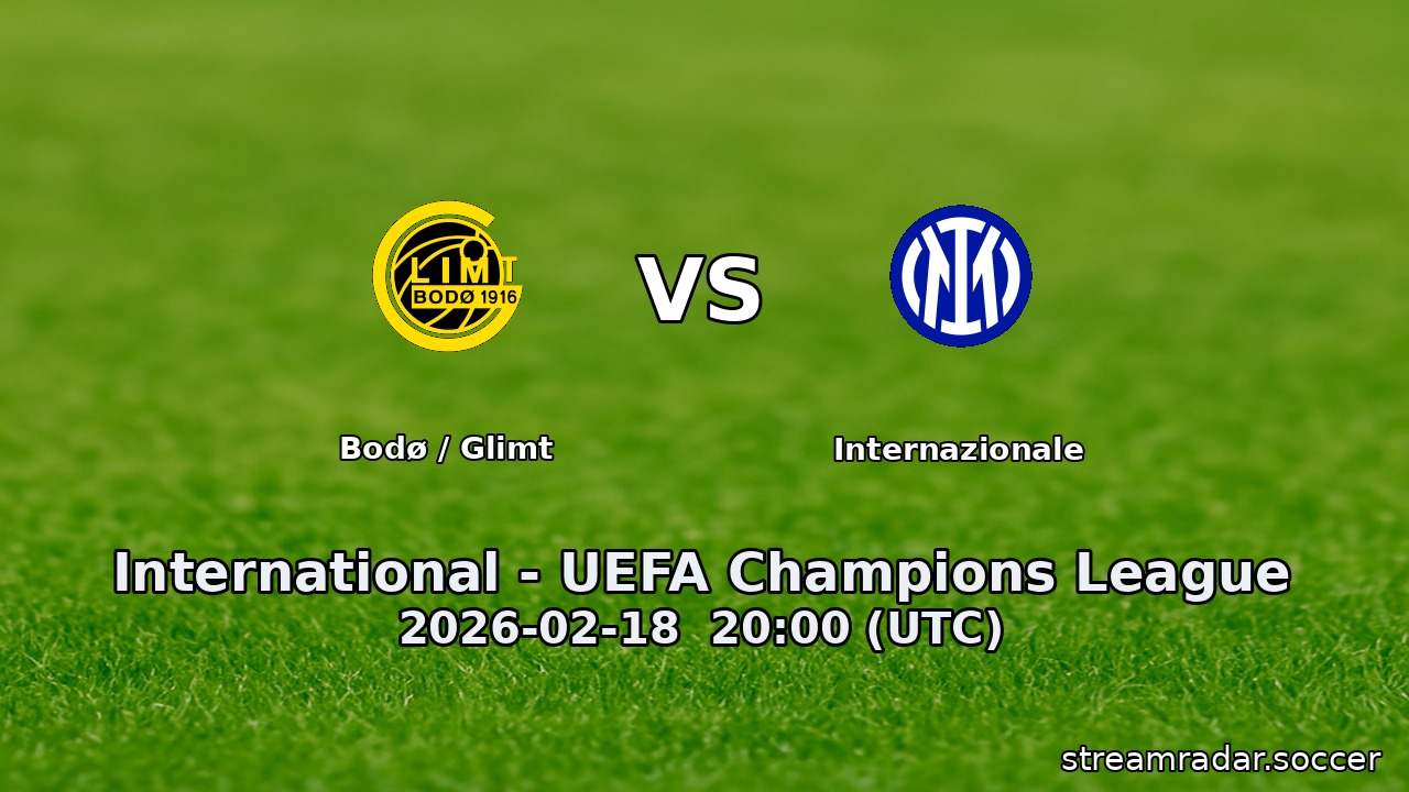 Bodø / Glimt vs Internazionale