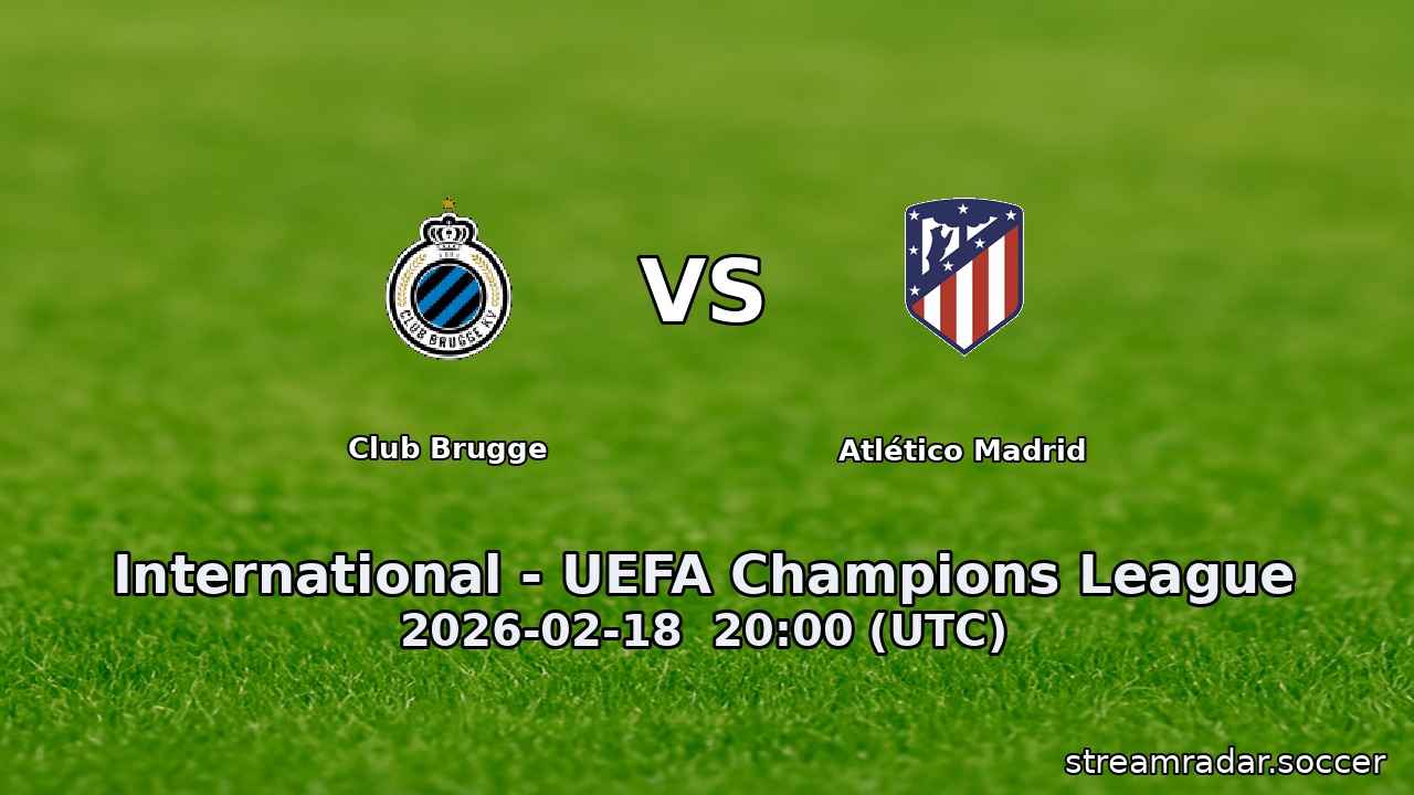 Club Brugge vs Atlético Madrid