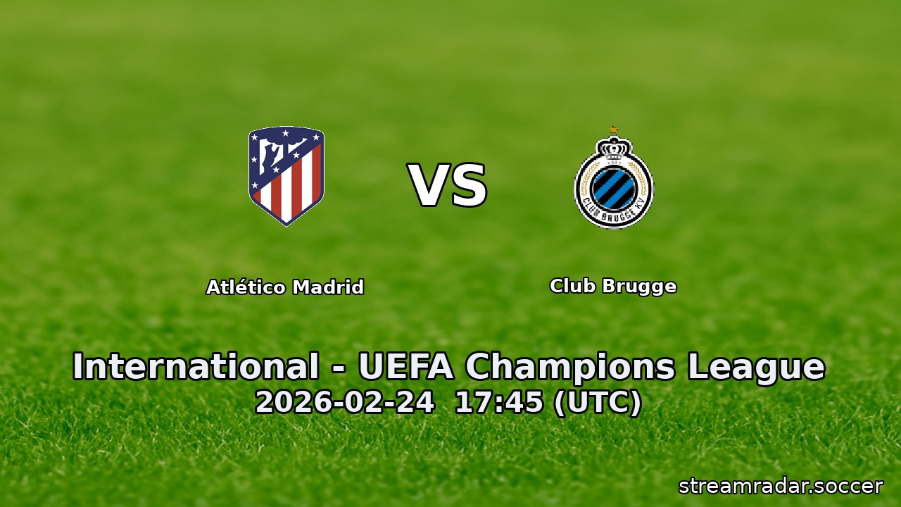 Atlético Madrid vs Club Brugge