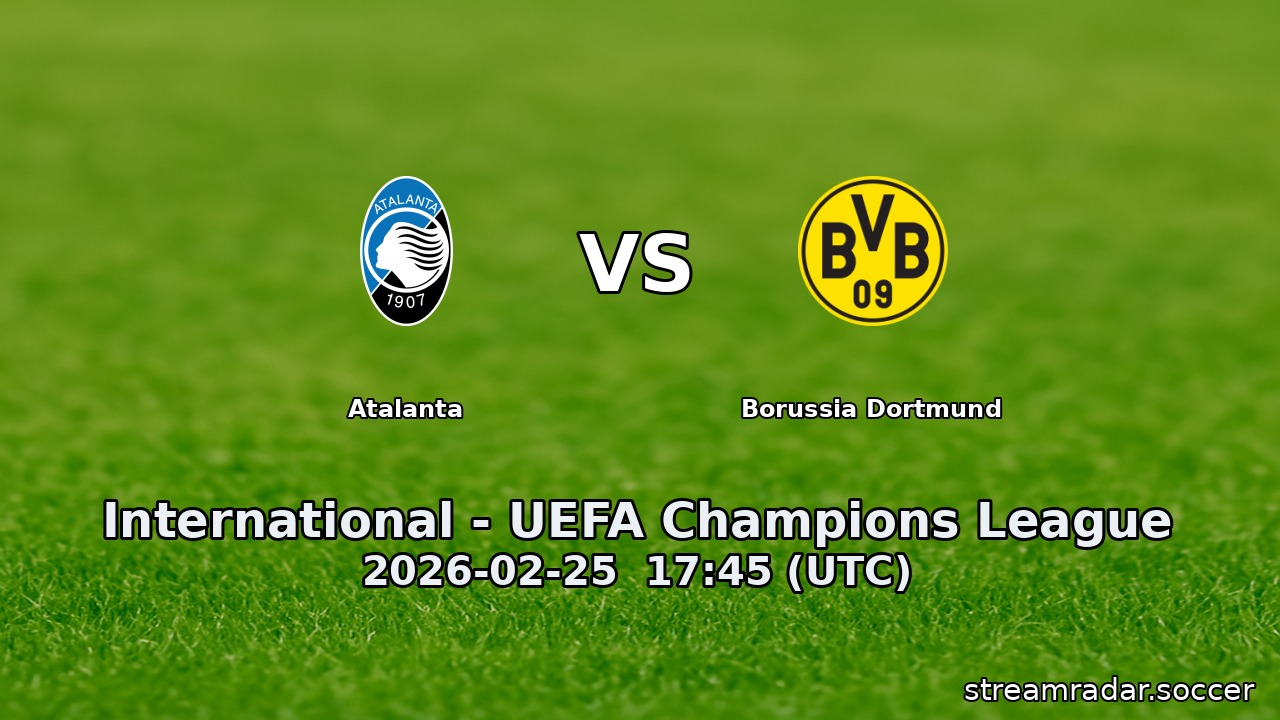 Atalanta vs Borussia Dortmund