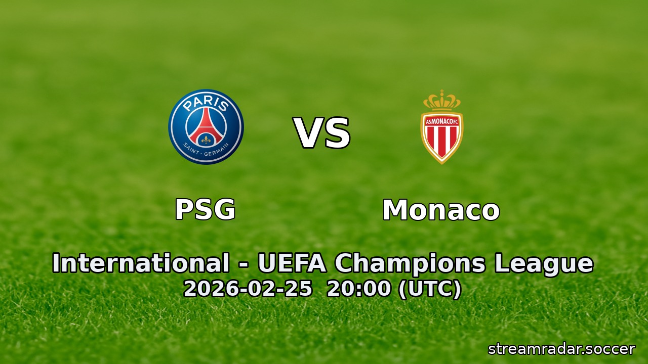 PSG vs Monaco
