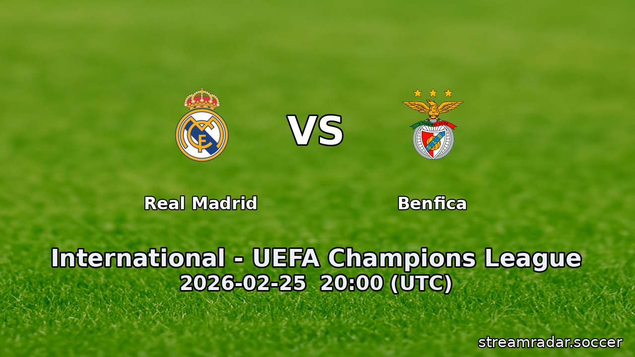Real Madrid vs Benfica
