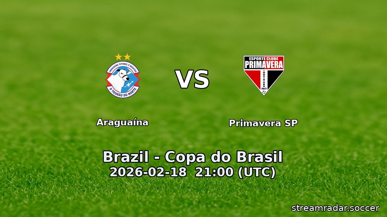 Araguaína vs Primavera SP