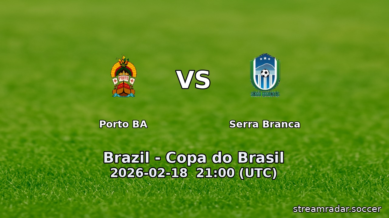 Porto BA vs Serra Branca