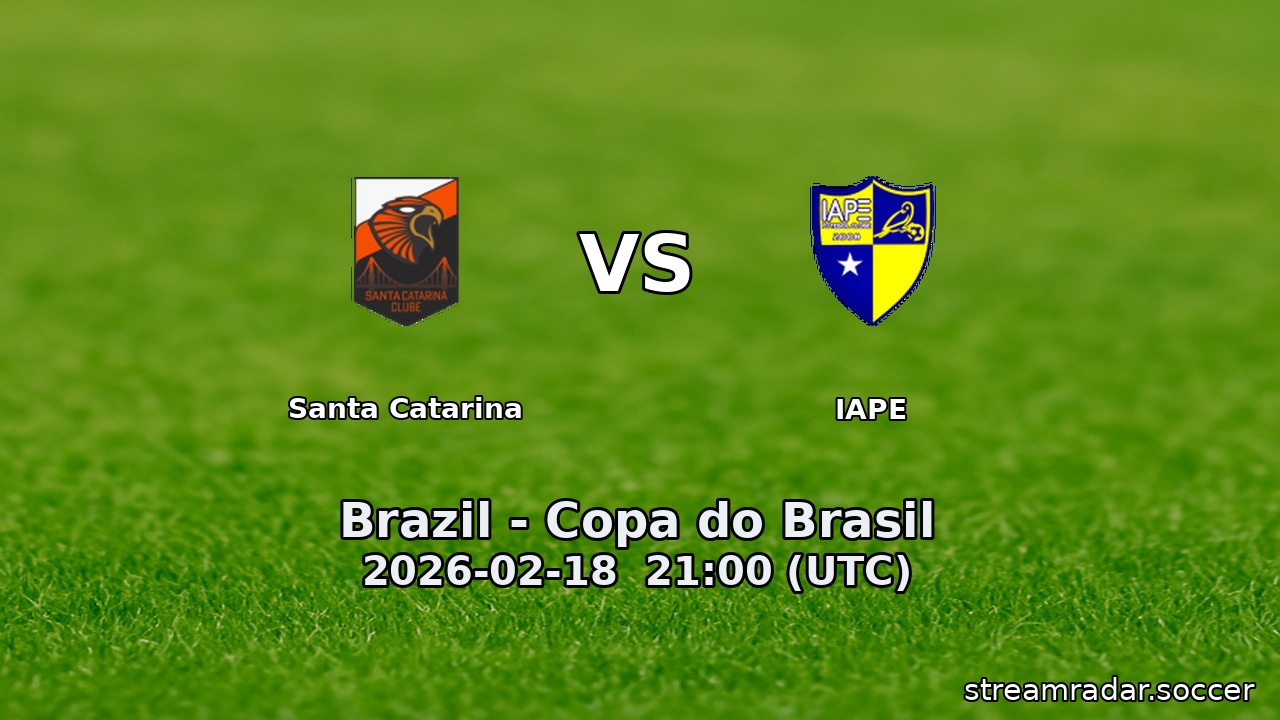 Santa Catarina vs IAPE