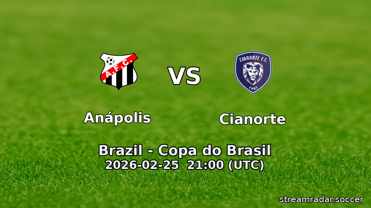 Anápolis vs Cianorte