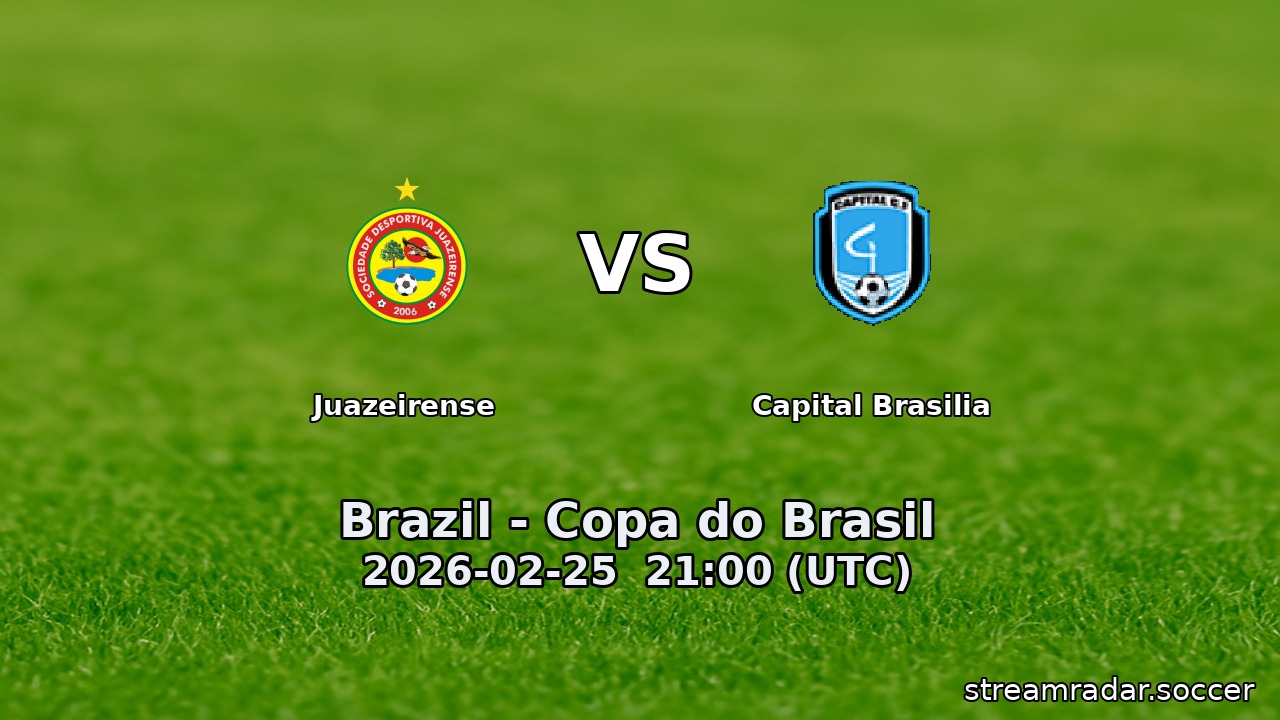Juazeirense vs Capital Brasilia