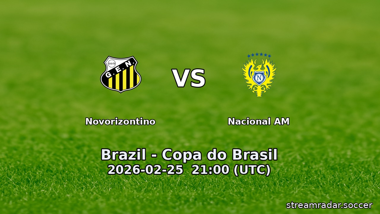 Novorizontino vs Nacional AM