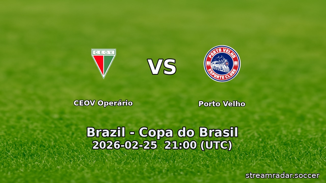 CEOV Operário vs Porto Velho