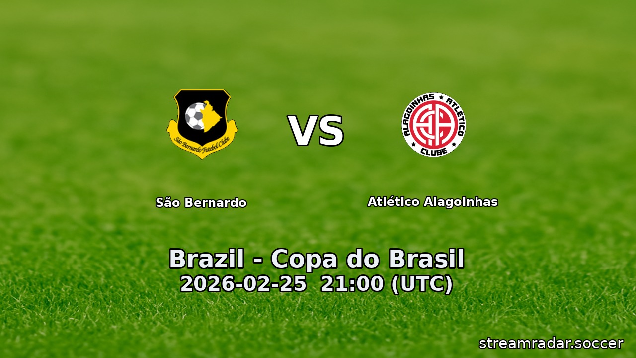 São Bernardo vs Atlético Alagoinhas