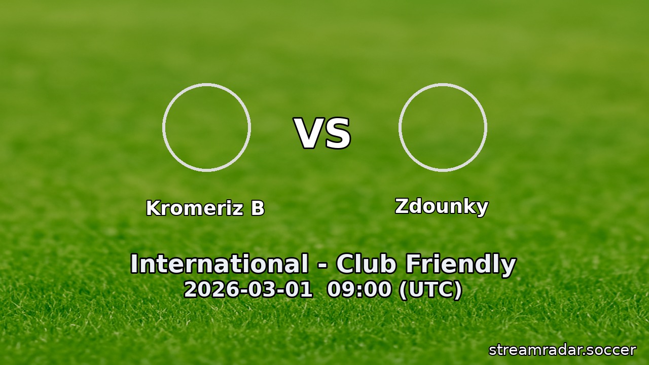 Kromeriz B vs Zdounky