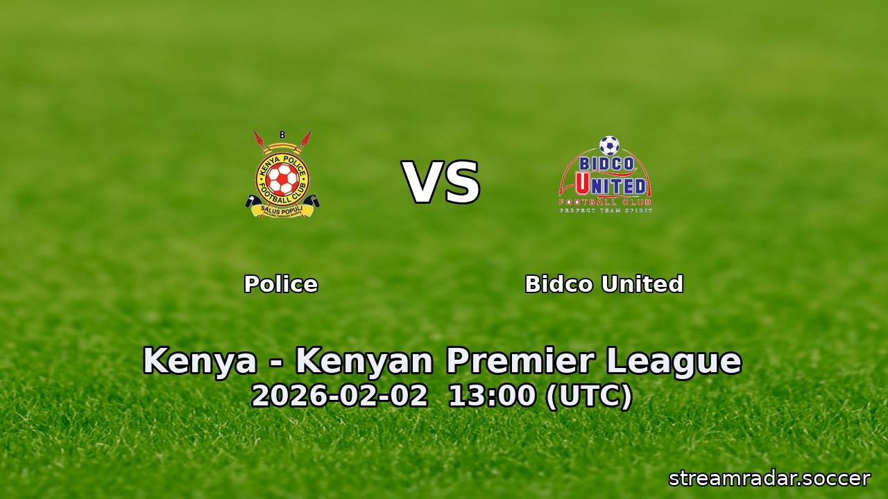 Police vs Bidco United