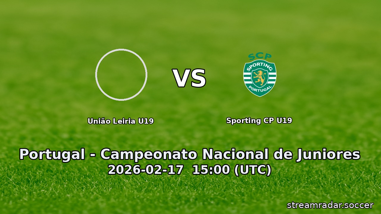 Sporting CP U19 vs União Leiria U19