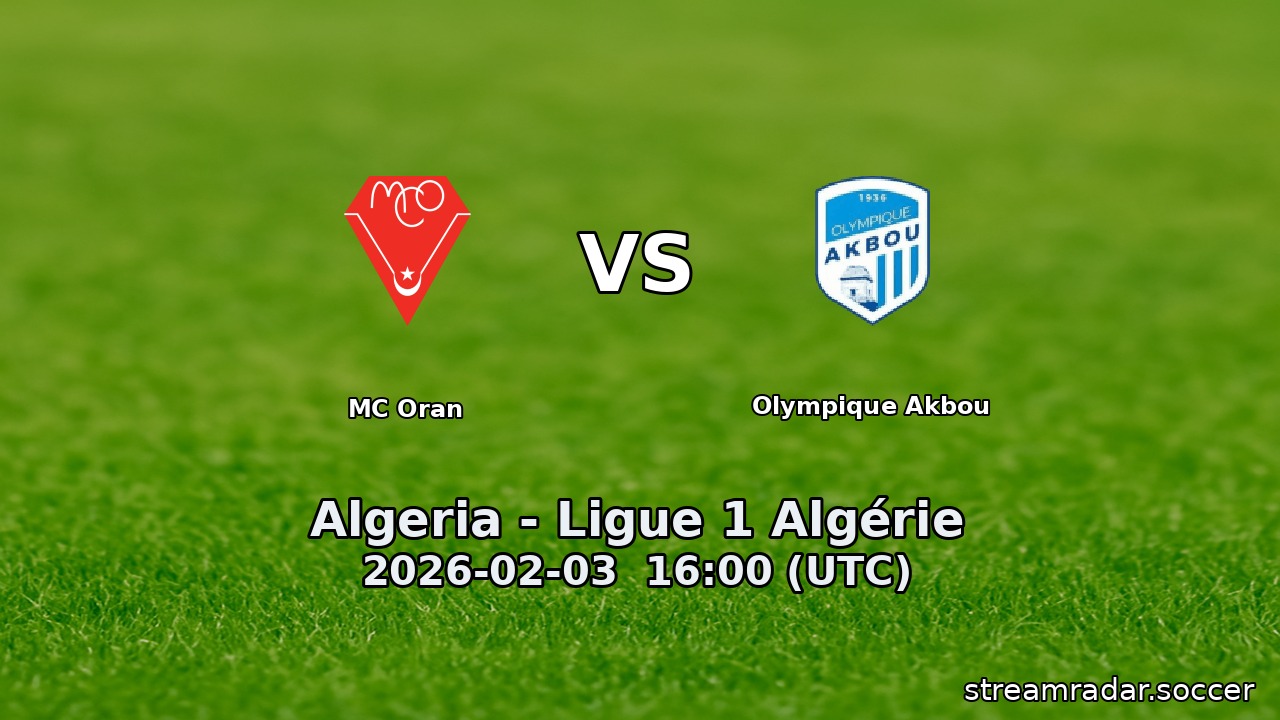 MC Oran vs Olympique Akbou