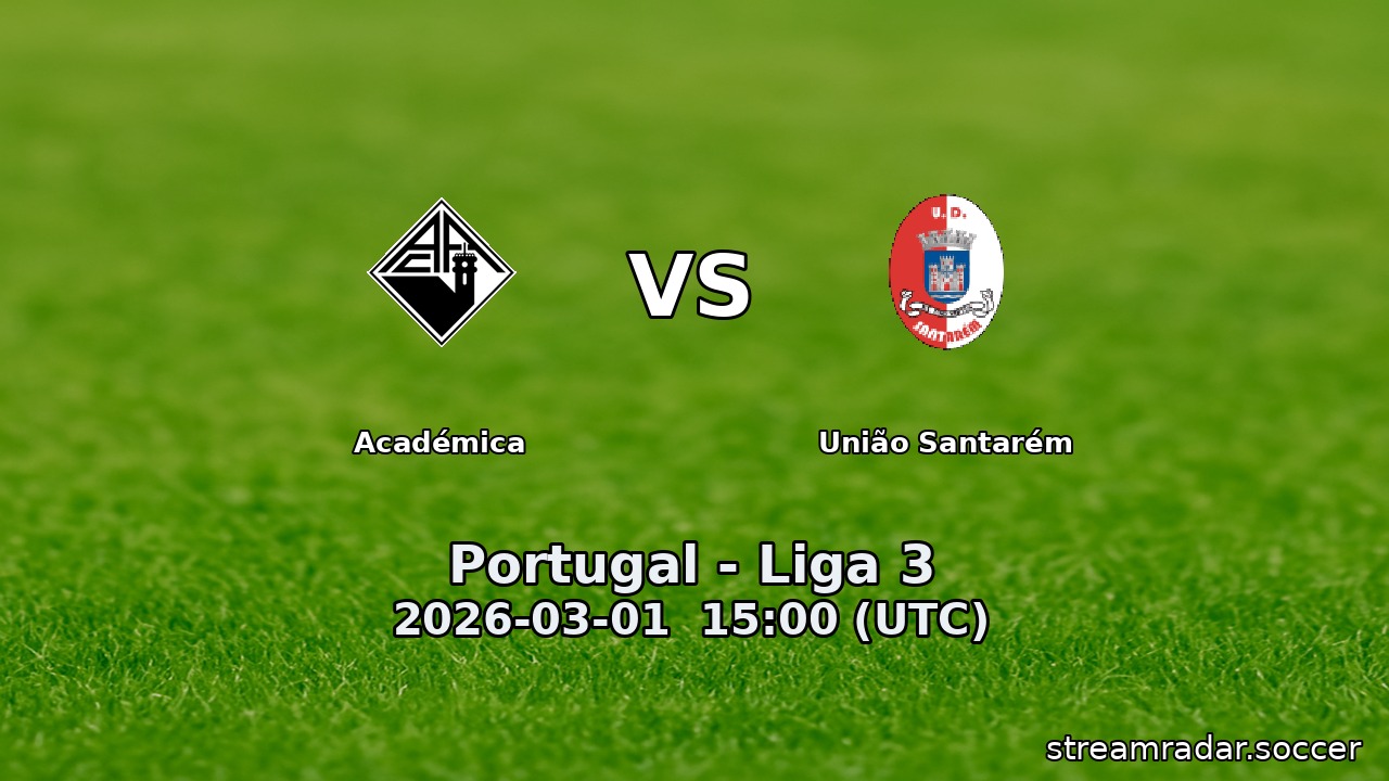 Académica vs União Santarém