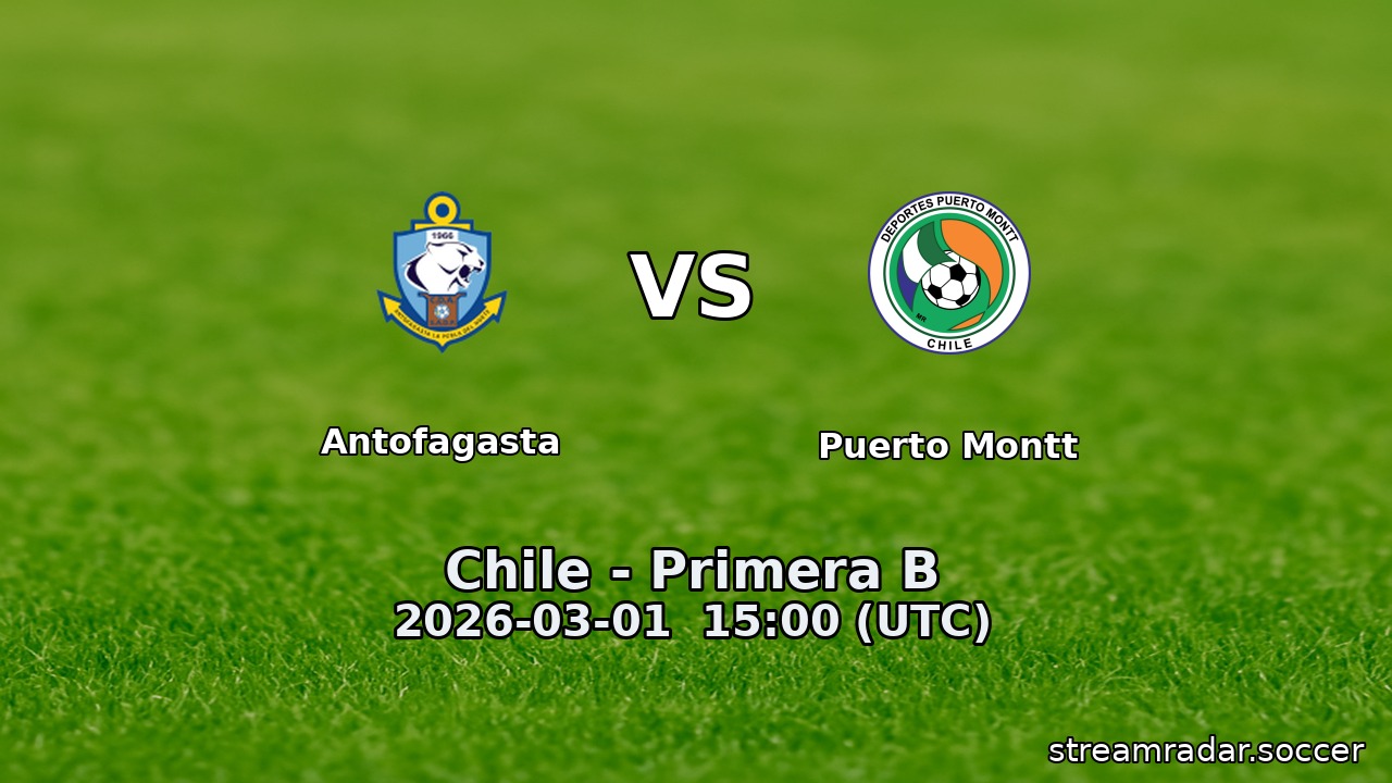Antofagasta vs Puerto Montt