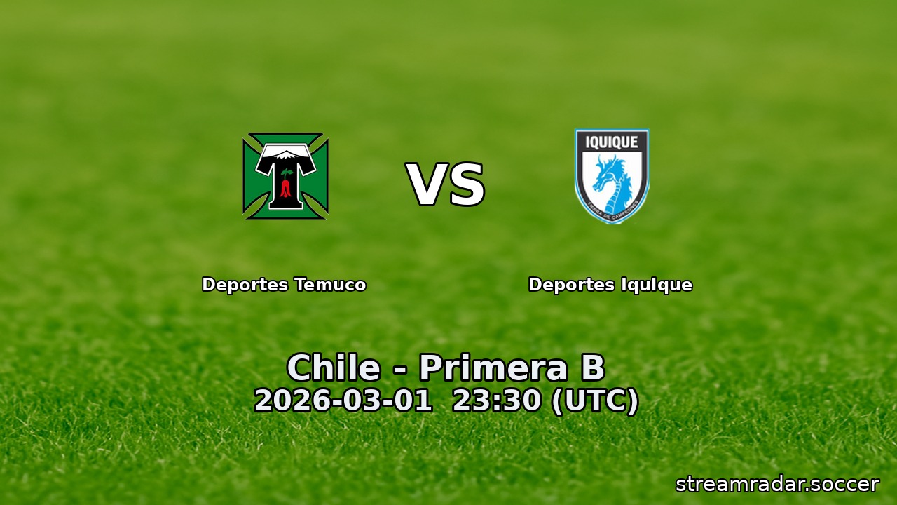 Deportes Temuco vs Deportes Iquique