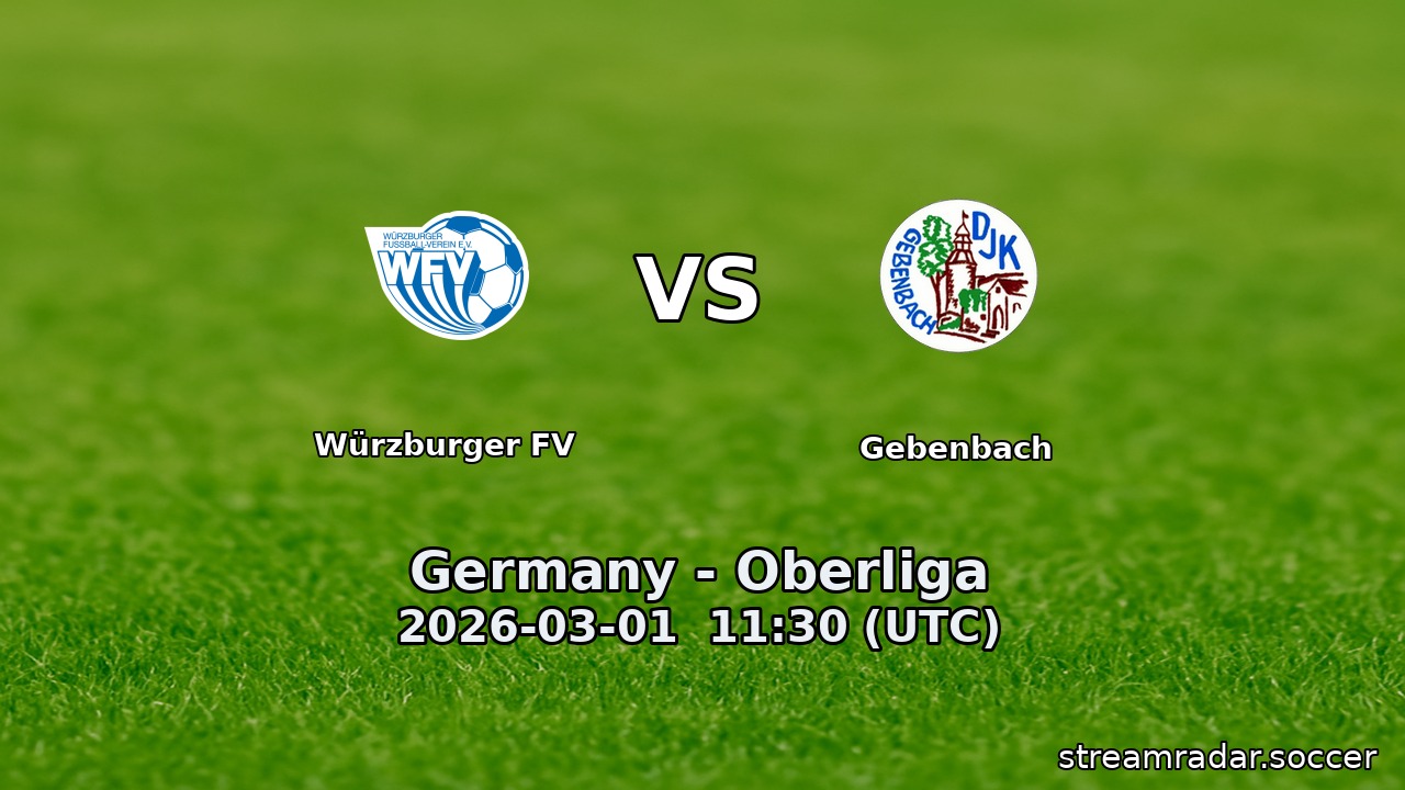 Würzburger FV vs Gebenbach