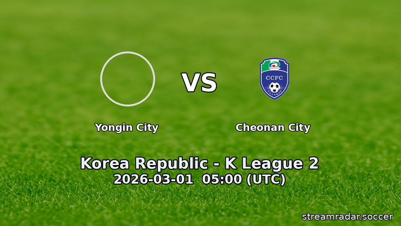 Yongin City vs Cheonan City