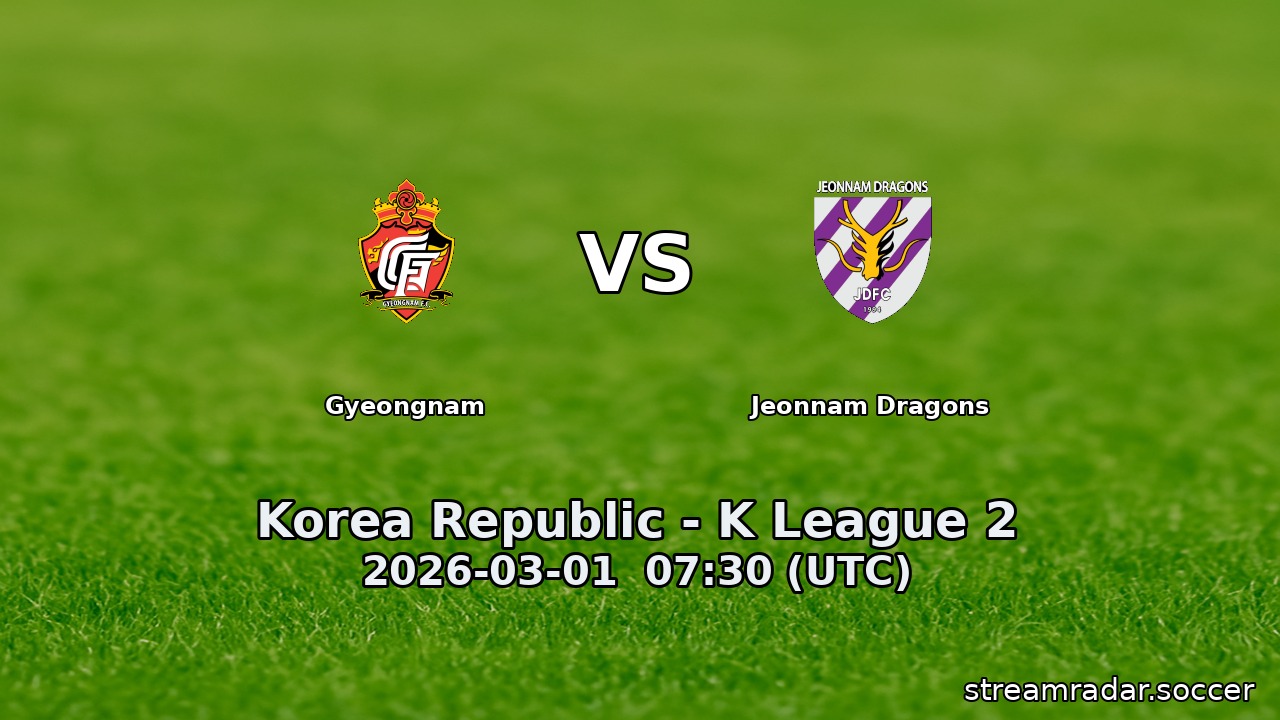 Gyeongnam vs Jeonnam Dragons