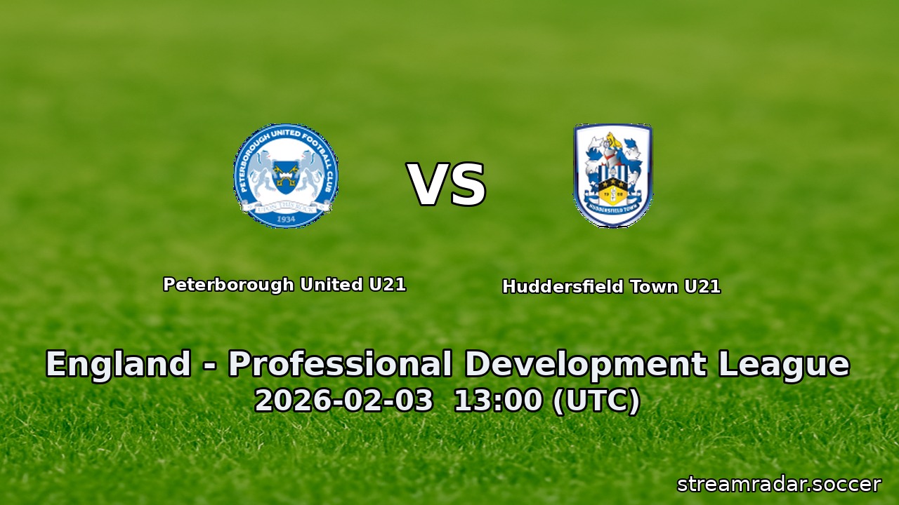 Peterborough United U21 vs Huddersfield Town U21