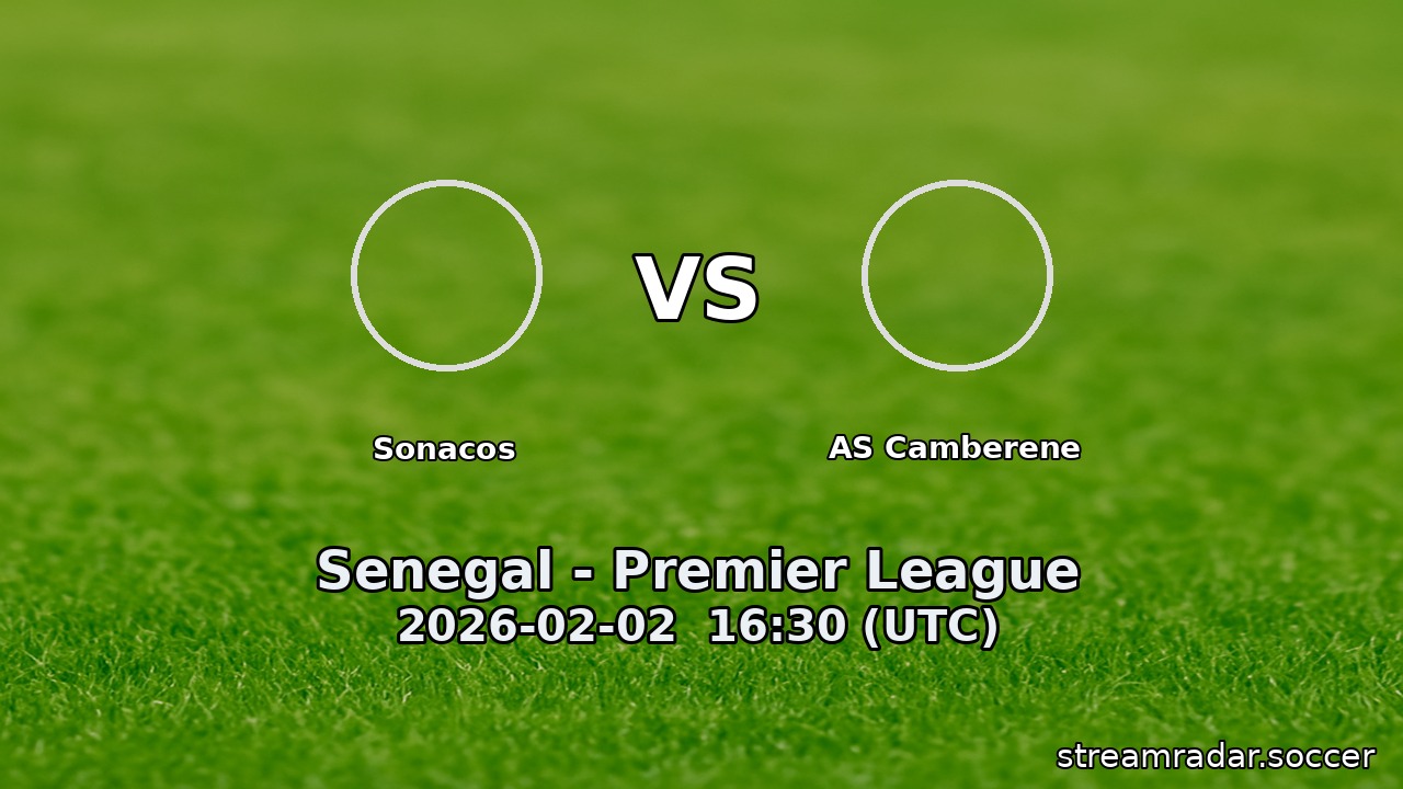 Sonacos vs AS Camberene