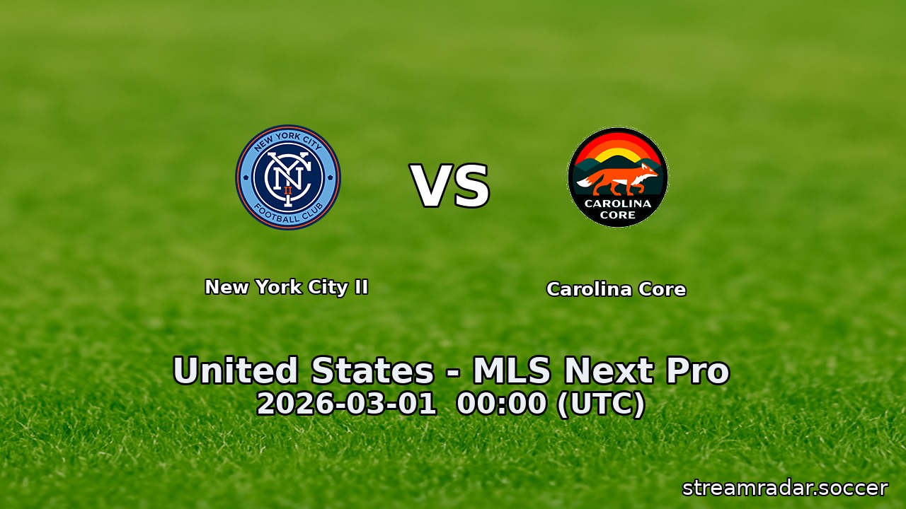 New York City II vs Carolina Core