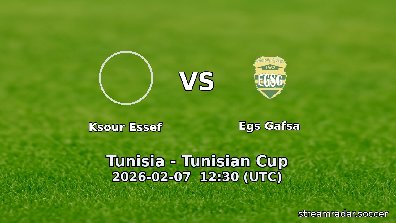 Ksour Essef vs Egs Gafsa