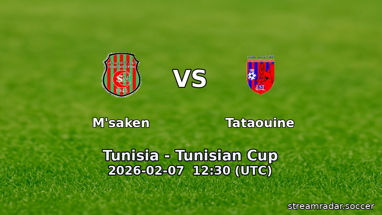 M'saken vs Tataouine