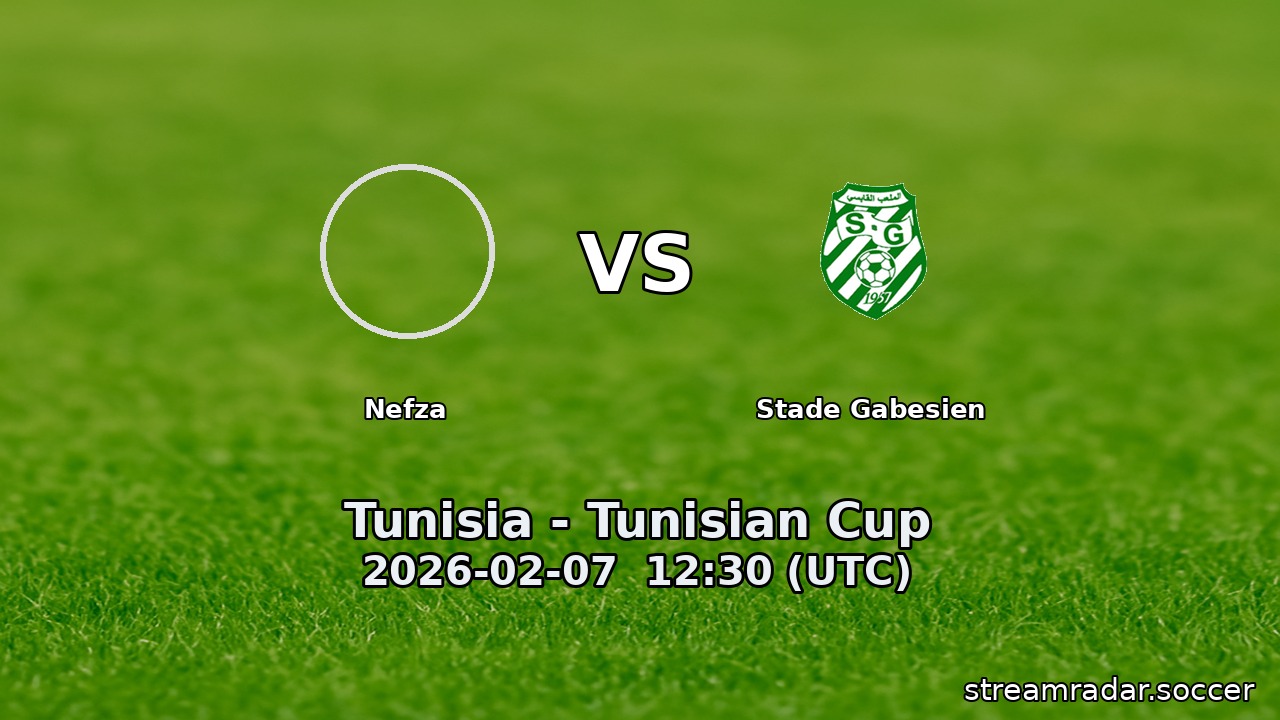 Nefza vs Stade Gabesien