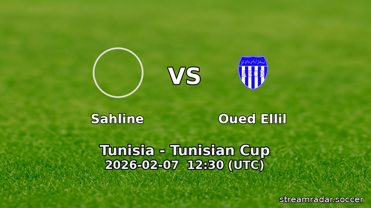 Sahline vs Oued Ellil