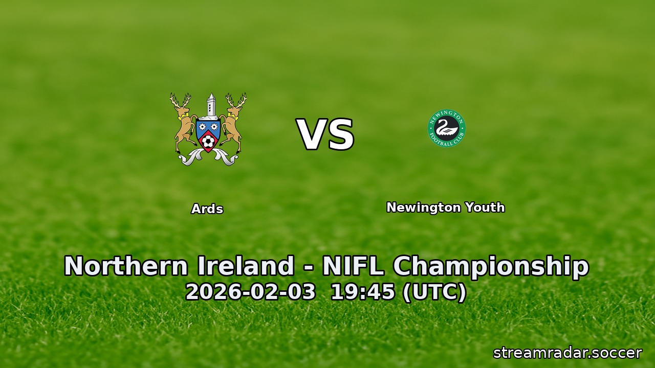 Ards vs Newington Youth