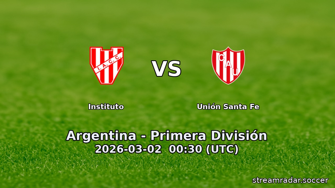 Instituto vs Unión Santa Fe