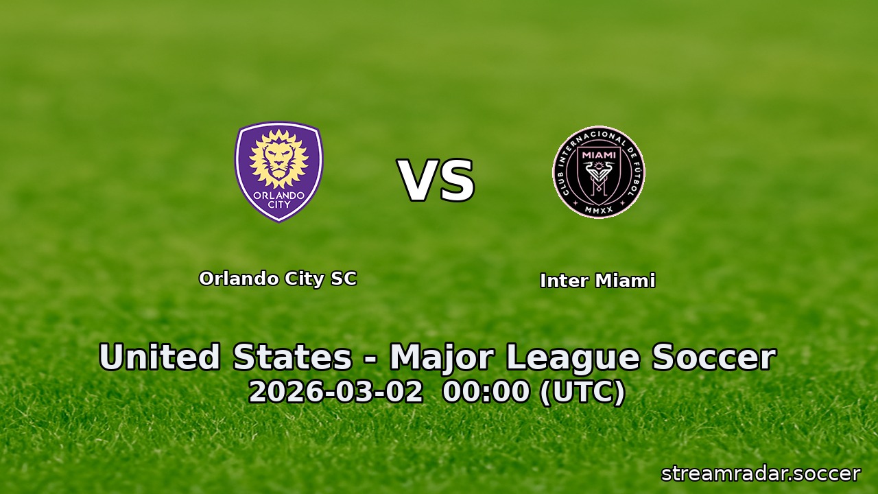 Orlando City SC vs Inter Miami