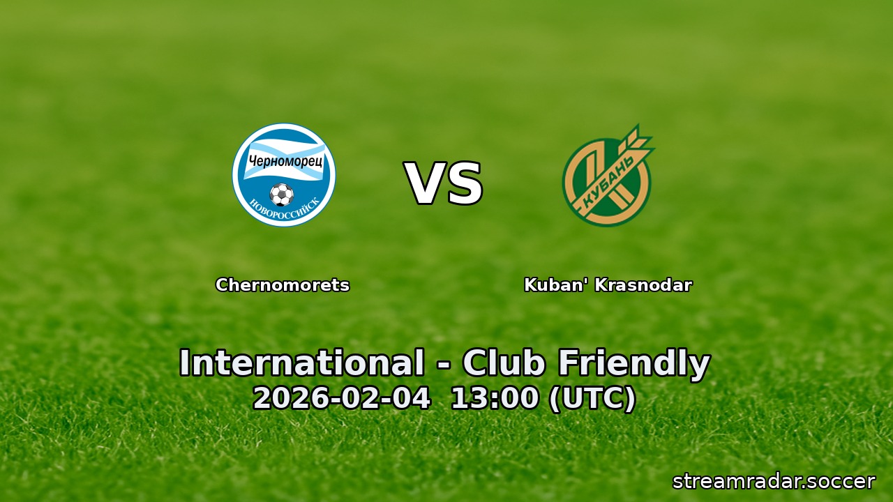 Chernomorets vs Kuban' Krasnodar