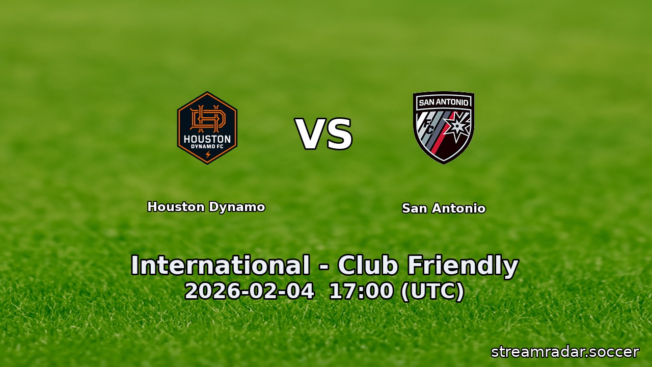 Houston Dynamo vs San Antonio